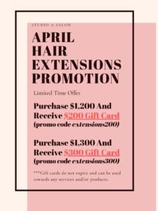 Hair Extensions Promotion